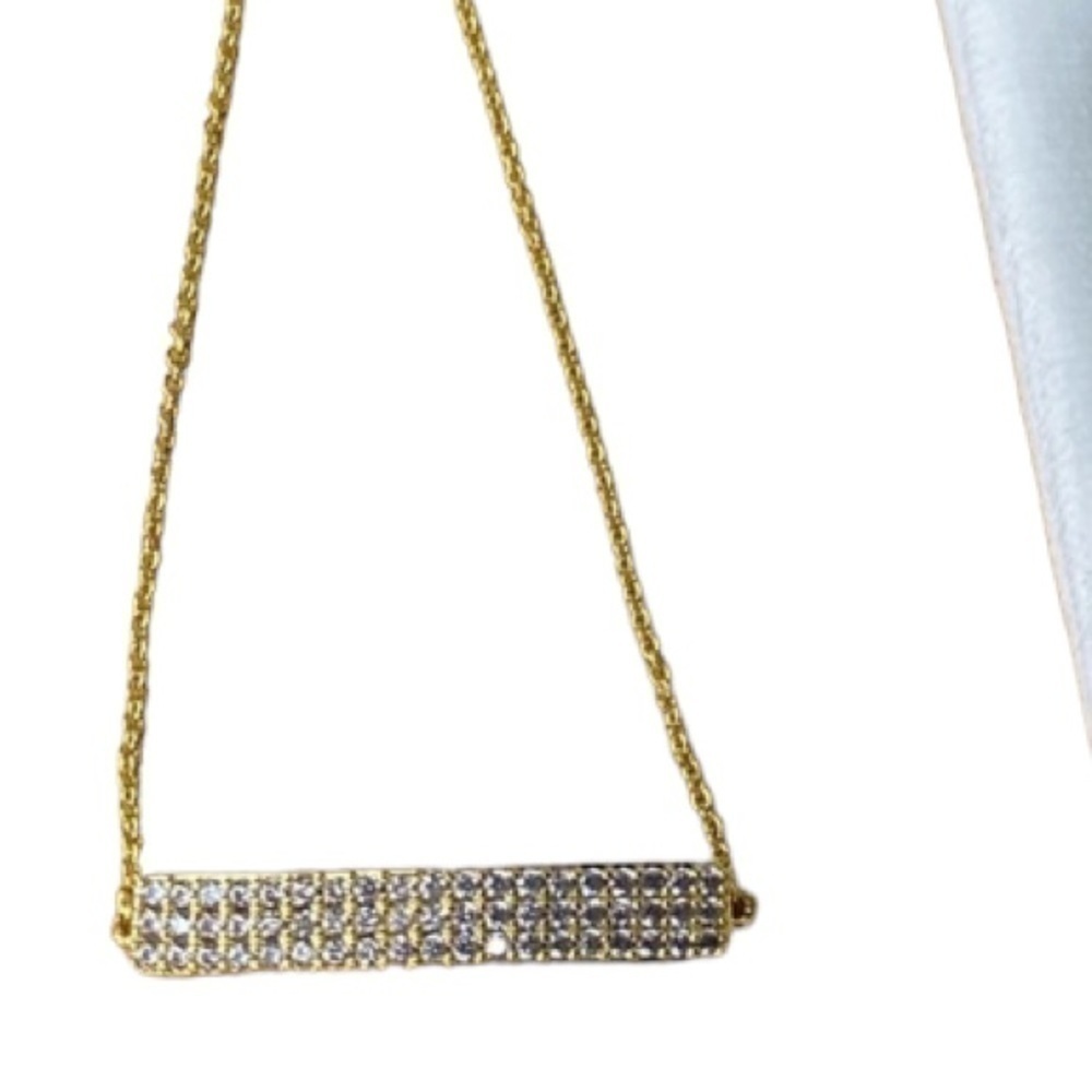 Jewlybox Gold & Crystal Bar Slide Bracelet